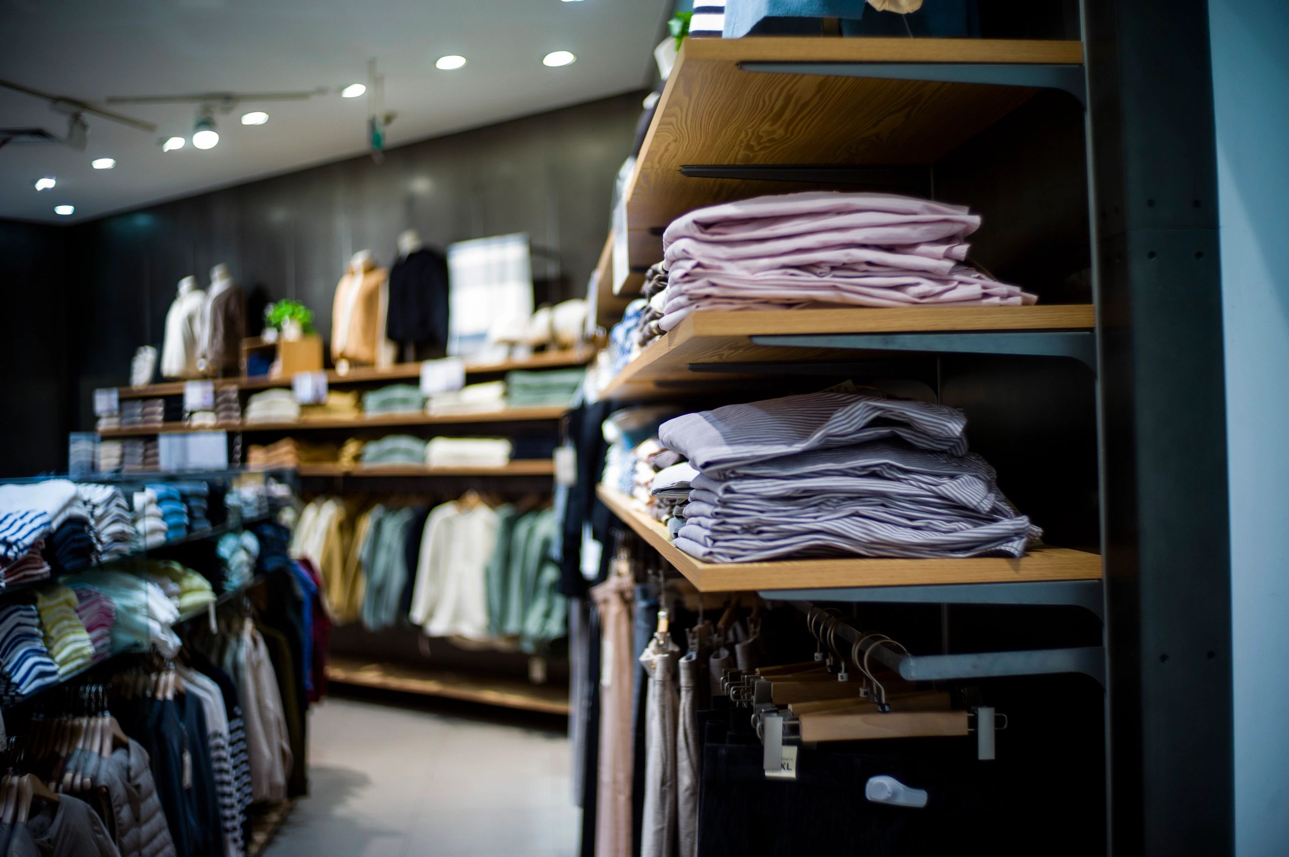 stylish men fashion modern clothing store